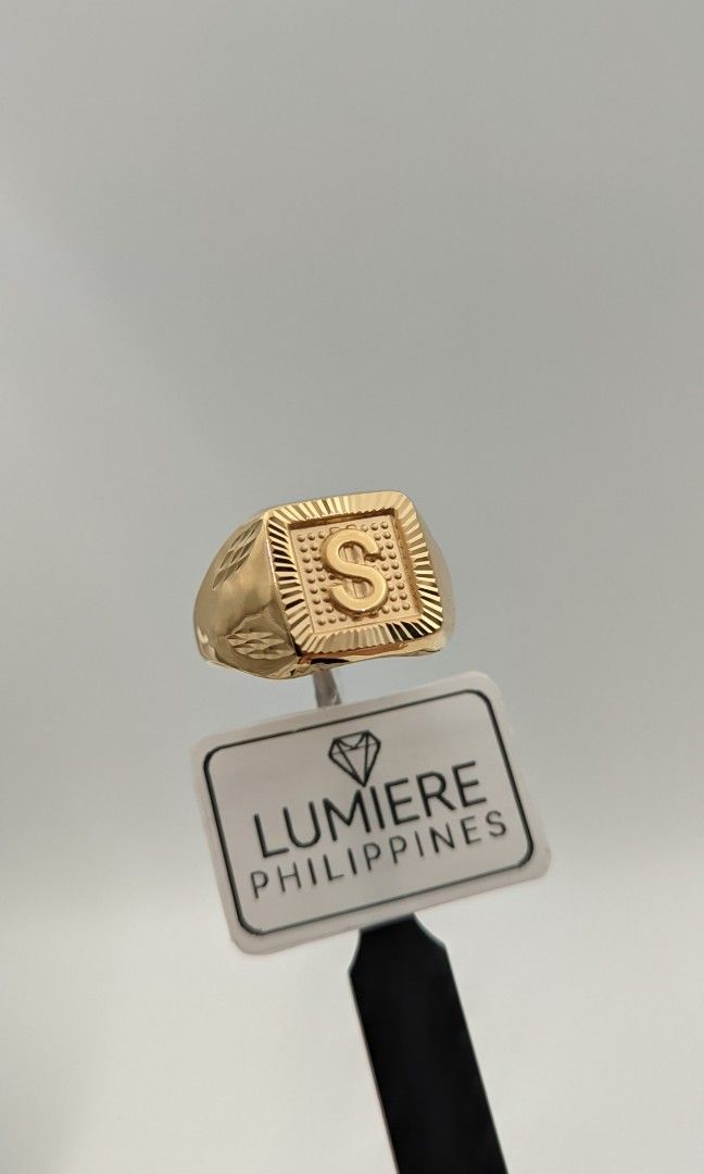 Power Rings Design Power Ring - Dollar Design | S: 12.0 | 14.5MM | 18K | SDG | Yellow Gold ...