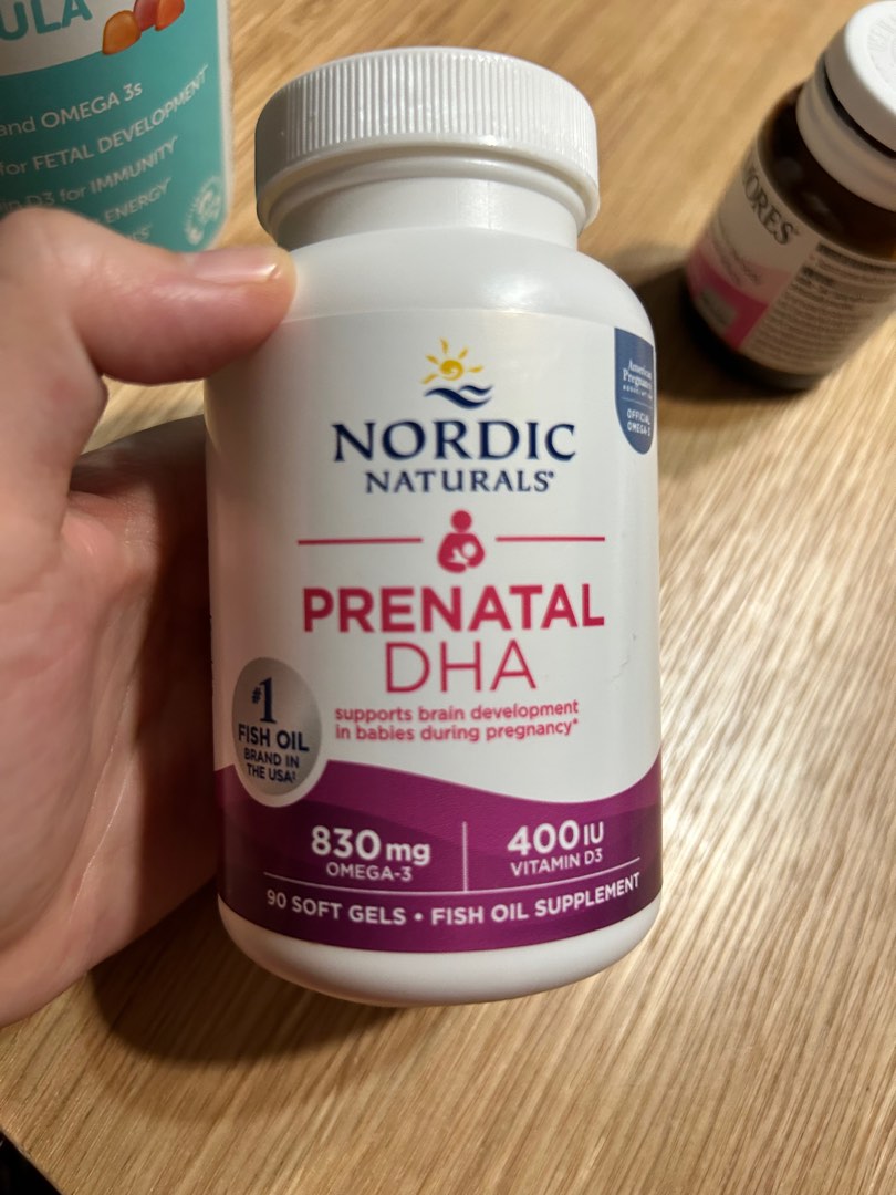 Prenatal folic acid and DHA, Health & Nutrition, Health Supplements
