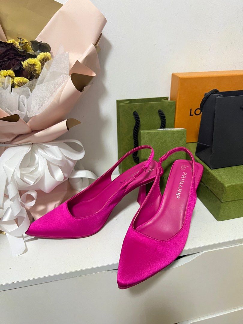Primark Pink Heels Women s Fashion Footwear Heels on Carousell