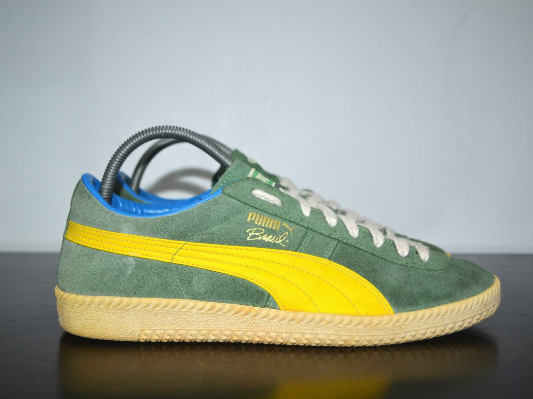 Puma Brasil Sneakers/Shoe (Unisex) – Green/Yellow, Men's Fashion, Footwear,  Sneakers on Carousell