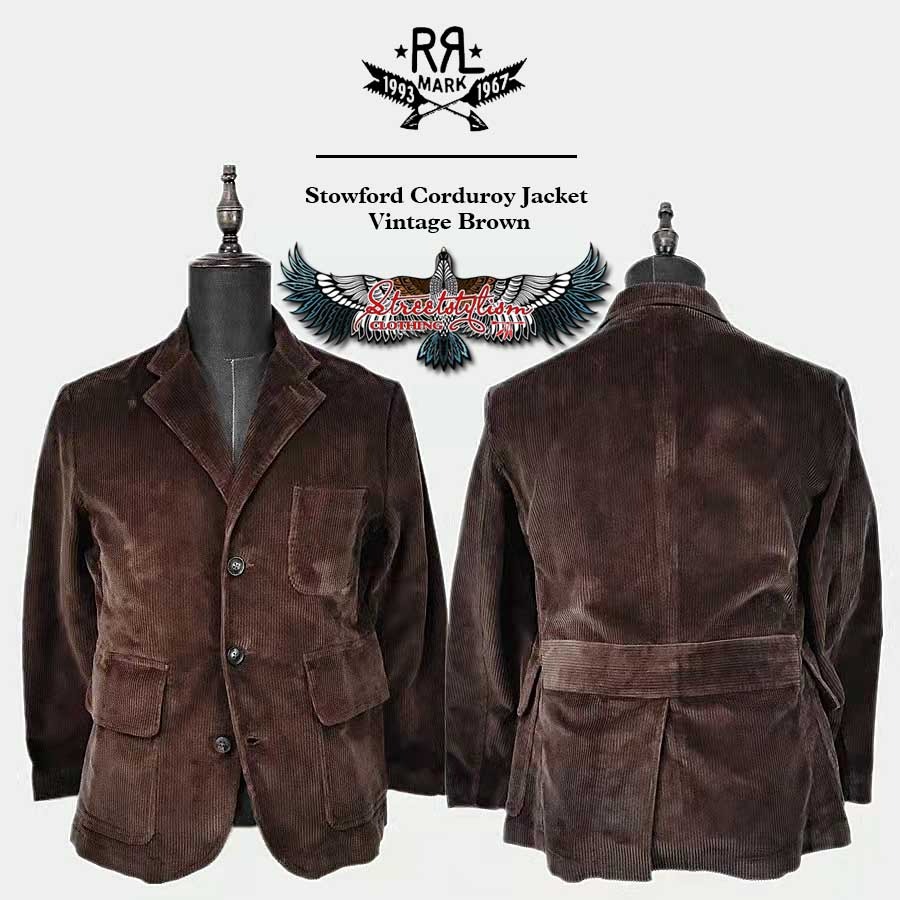 Ralph Lauren RRL Stowford Corduroy Vintage Brown Jacket
