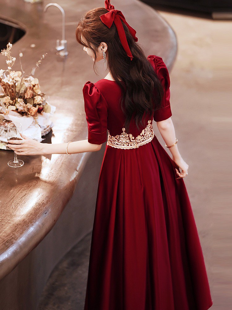 Red cheap evening wear