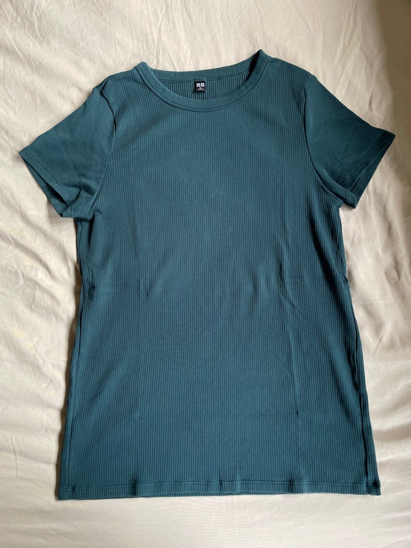 Teal Multi Crew Neck Top