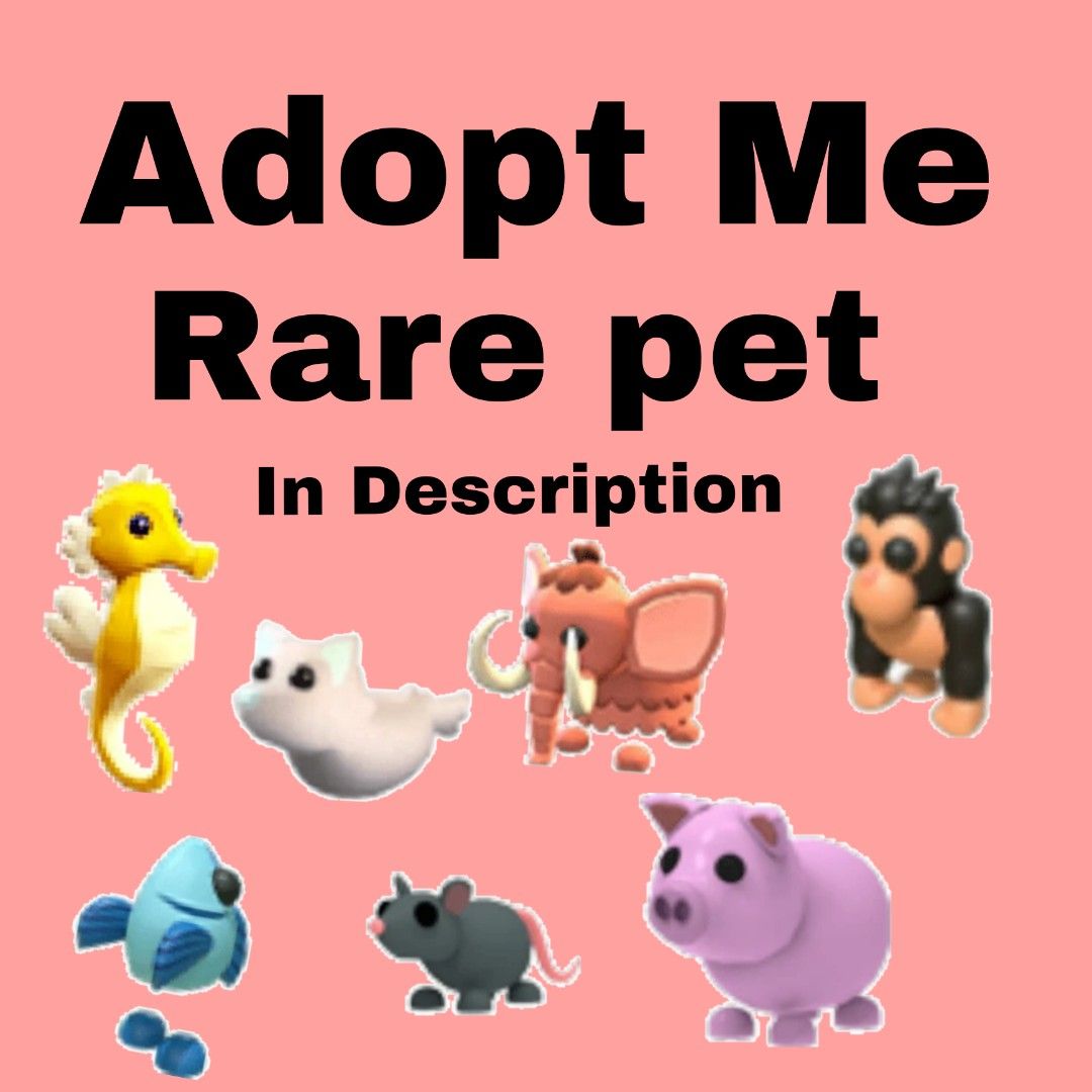 Roblox Adopt Me Rare pets, Video Gaming, Gaming Accessories, In-Game  Products on Carousell