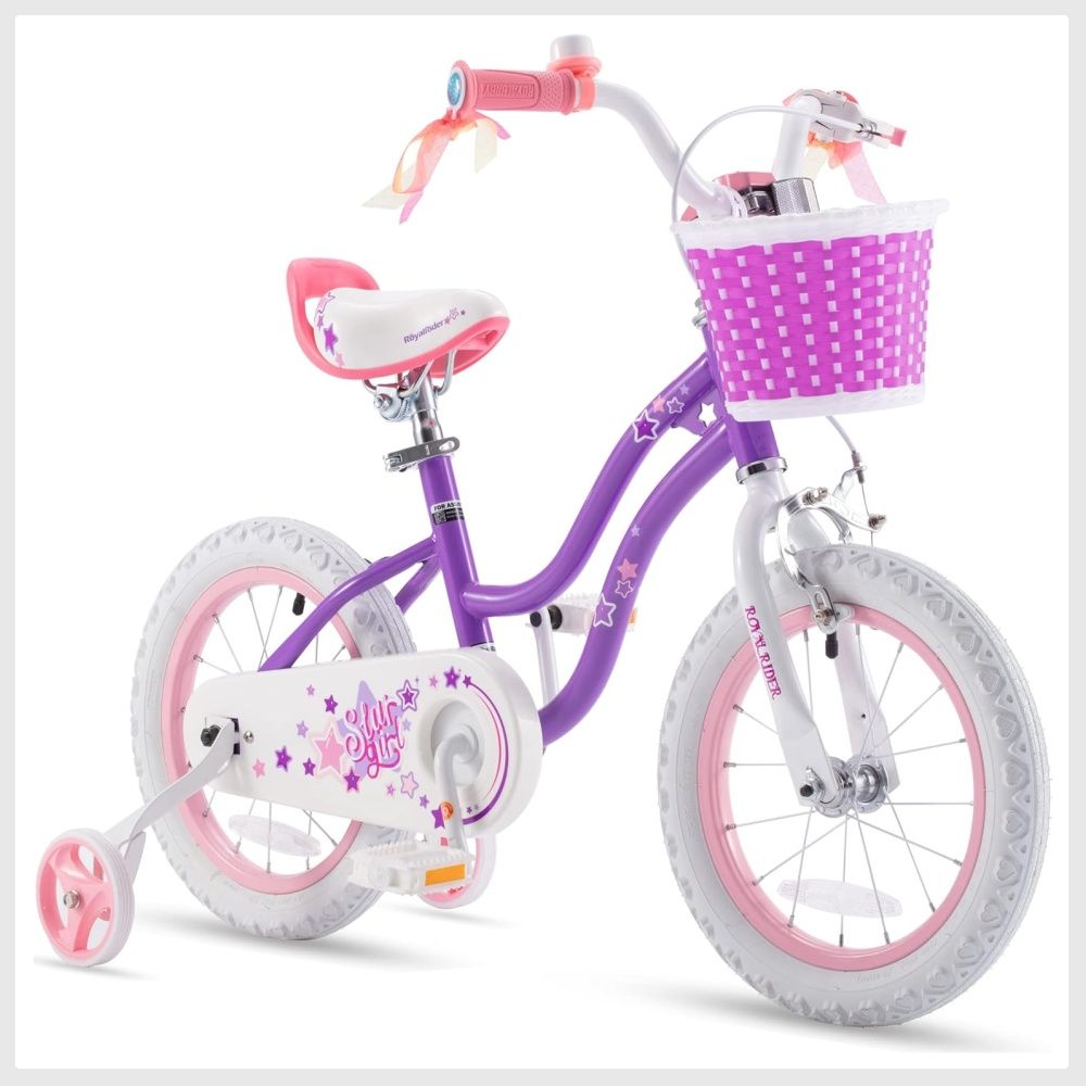 Girls bike store with a basket