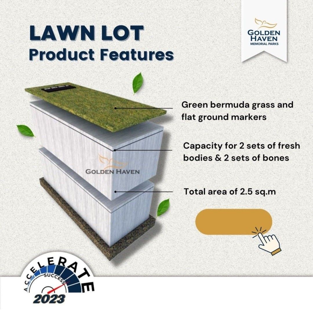 Rush Memorial Lot in Golden Haven (Category: Memorial Lot) located in Quezon City. Submitted by bestfinders.ph (Listing ID 1258299280, Image 1). Description: Rush Sale! Special Lawn Lot with certificate of ownership. Selling price - 100k Current value now - 140k "NEW" never been used. Well maintained and ready for internment TRANSFER OF OWNERSHIP to be done on Golden Haven office in Norzagaray Bulacan. Pls check picture for its features. FREE TRA