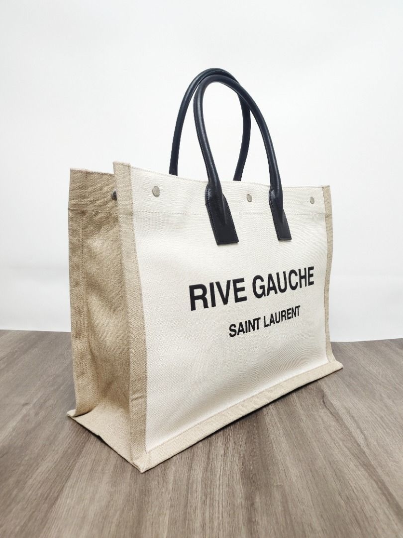 Saint Laurent Rive Gauche - Tote bag for Woman - Beige - 499290FAABR9054