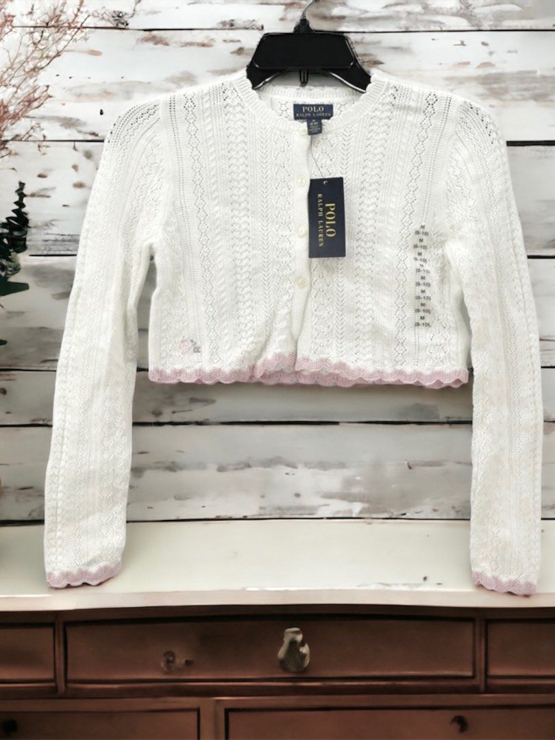 SALE Ralph lauren authentic knitted cropped cardigan 3T