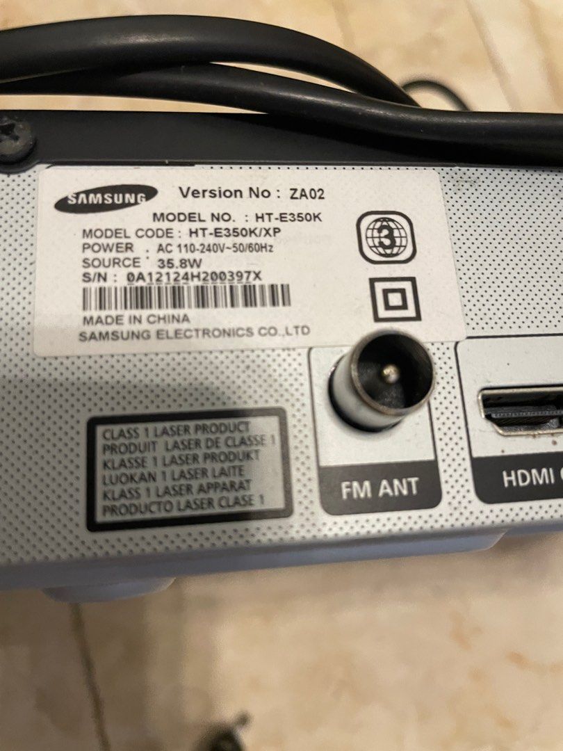 Samsung HTE350K 330W 5.1.Ch HDMI DVD Home Theatre System, Audio