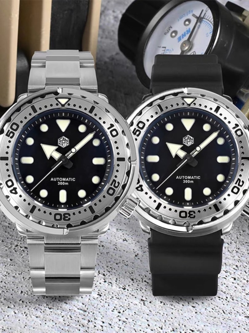 San Martin SN003 G Steel Tuna Men s Fashion Watches Accessories Watches on Carousell