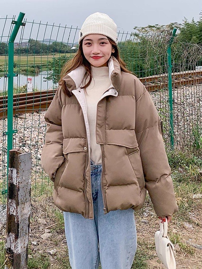 Sarah Cushy Quilted Padded Puff Down Jacket Women s Fashion
