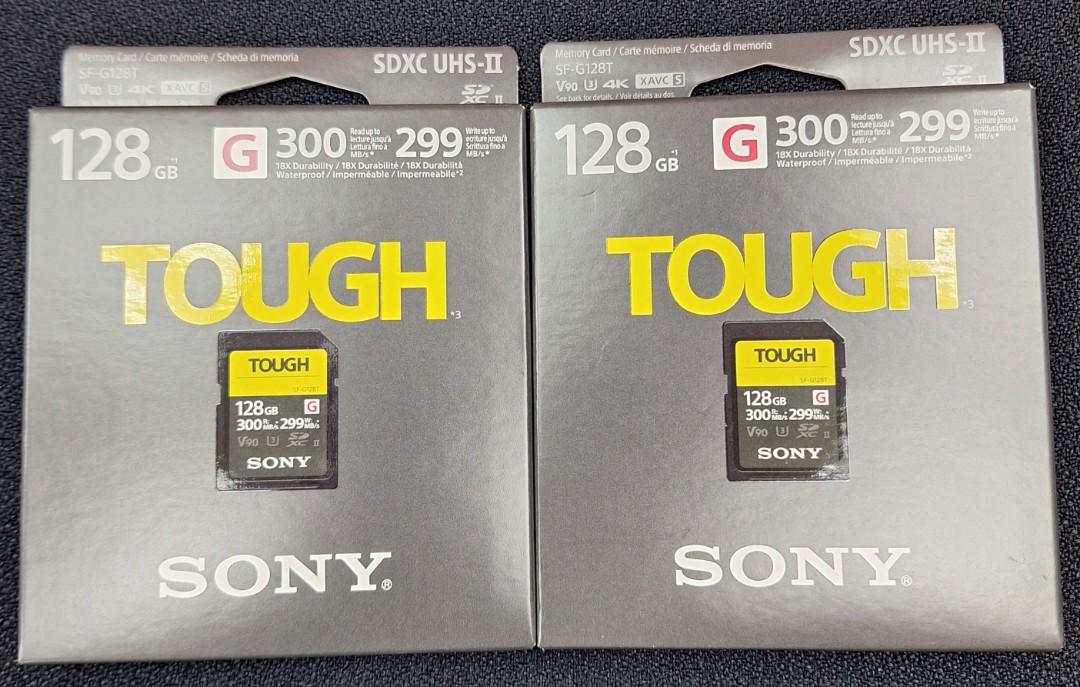 全新行貨Sony SF-G Series Tough UHS-II SDXC 記憶卡128GB R:300 W:299