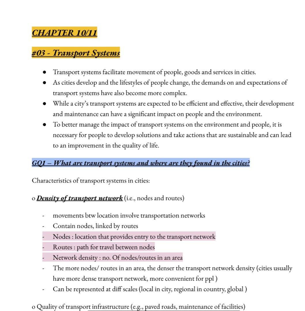 Sec 2 Geog Notes - 60pg Updated 2023 Syllabus (Repost, SOLD > 110 ...
