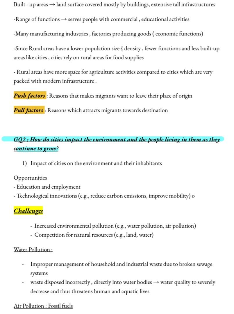 Sec 2 Geog Notes - 60pg Updated 2023 Syllabus (Repost, SOLD > 110 ...