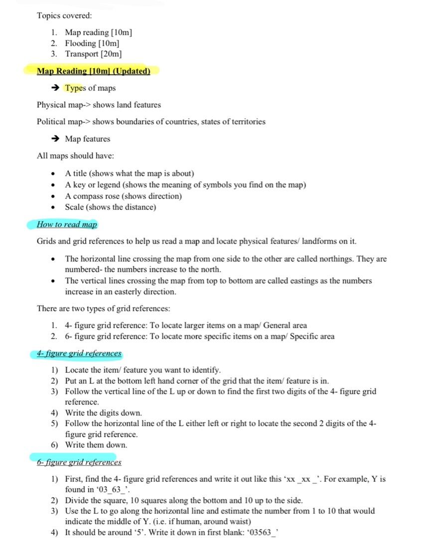 Sec 2 Geog Notes - 60pg Updated 2023 Syllabus (Repost, SOLD > 110 ...