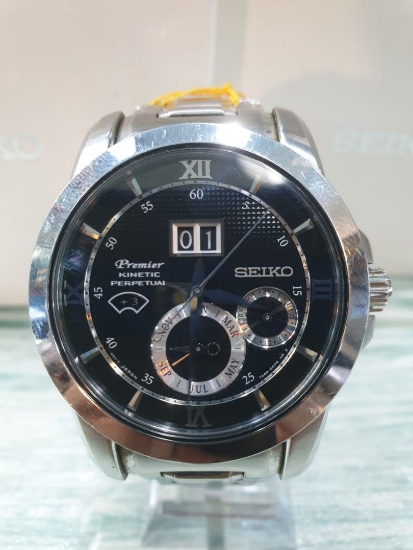 Seiko premier store kinetic perpetual 7d48