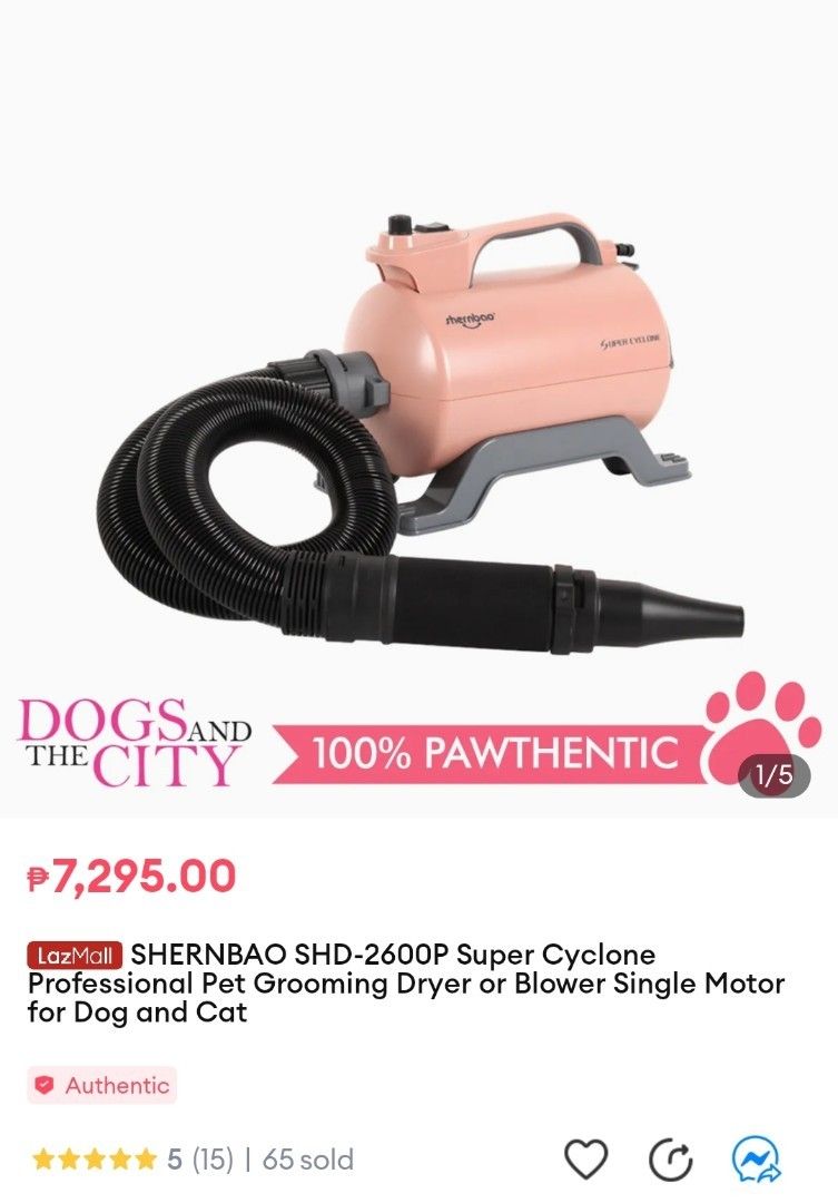 Shernbao Super Cyclone sèche-chevaux moteur double pour animaux