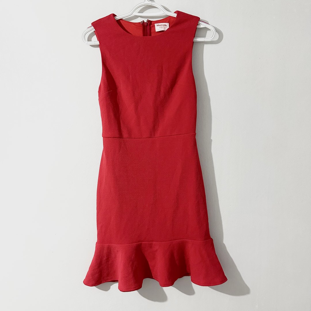 Showpo red dress sale