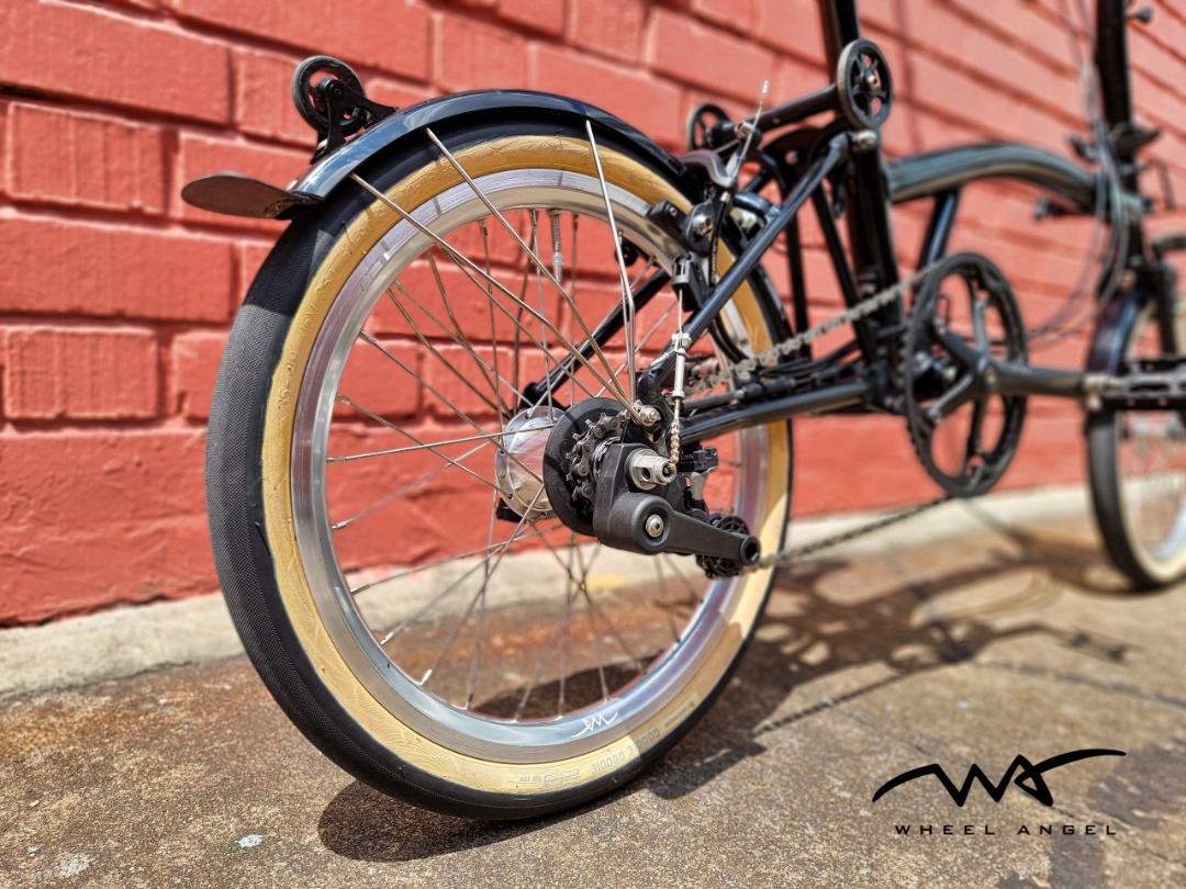 Silver Package 8 - Brompton Chrome Wheels C Line - B22 Phil Wood Front ...