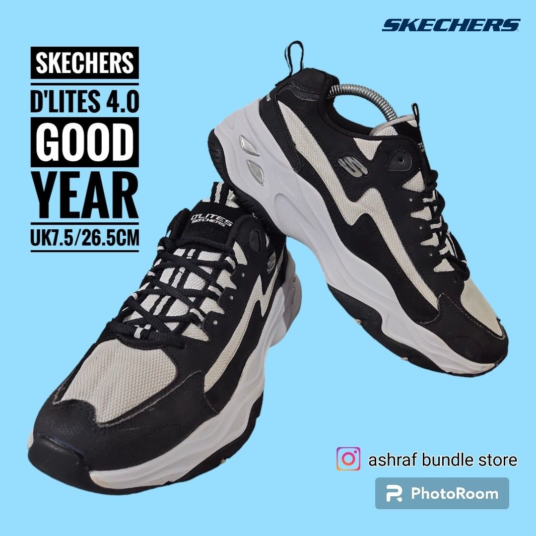 SKECHERS D'LITES 4.0 GOOD YEAR 7.5UK (BUNDLE), Men's Fashion, Footwear,  Sneakers on Carousell