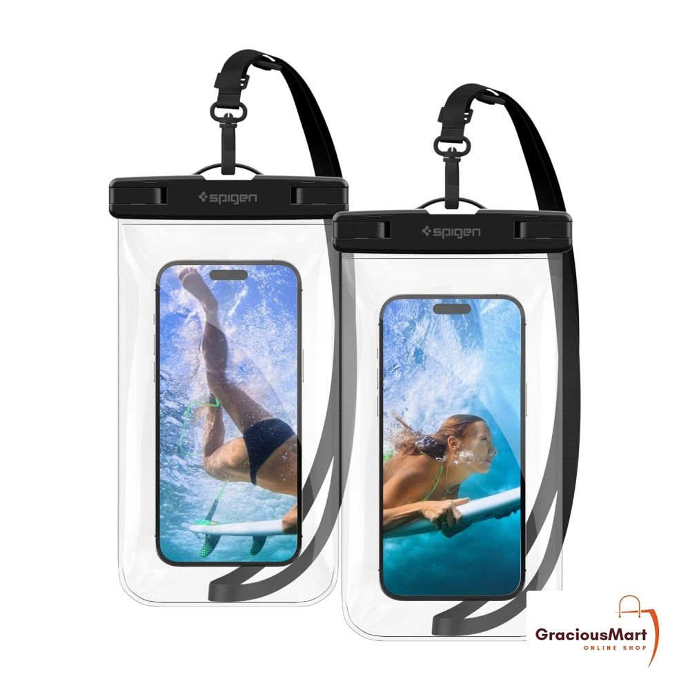 Spigen Waterproof Phone Case Pouch 2 Pack Compatible for Most Cell