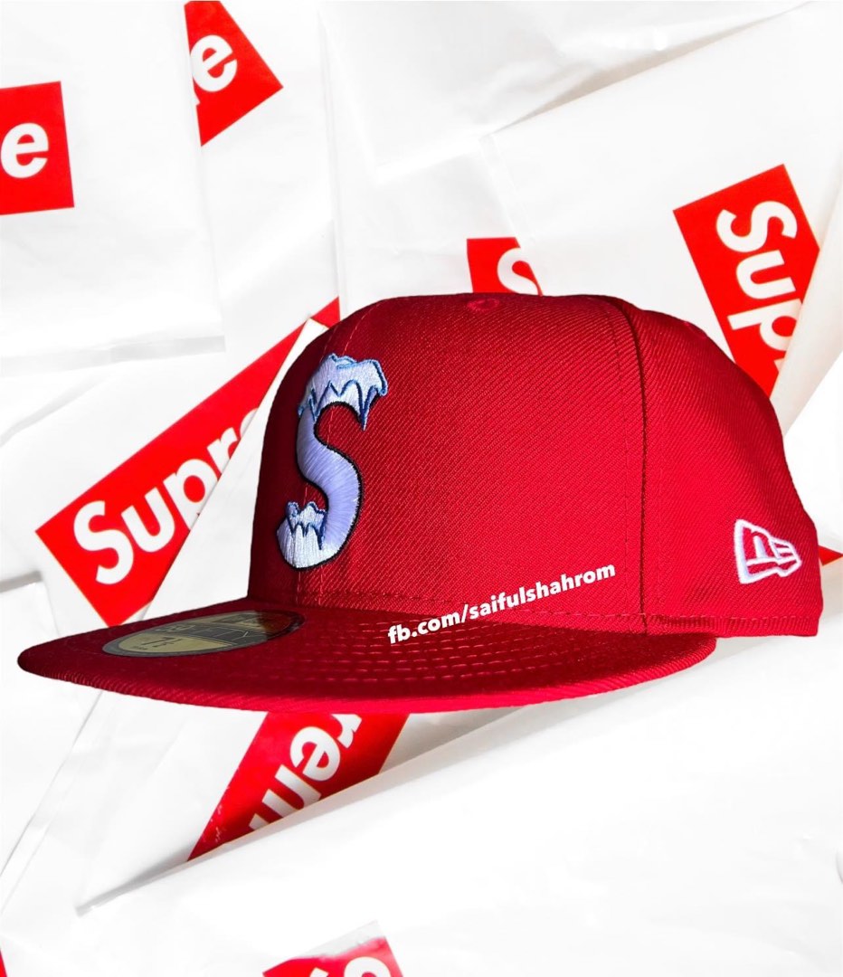 New Era Supreme Devil Horn Logo Red 59FIFTY Fitted Hat