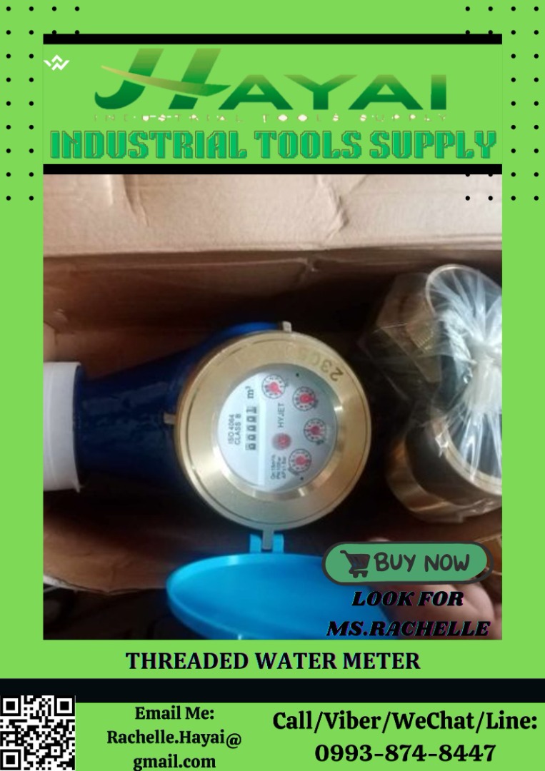 THREADED WATER METER, Commercial & Industrial, Industrial Equipment on ...