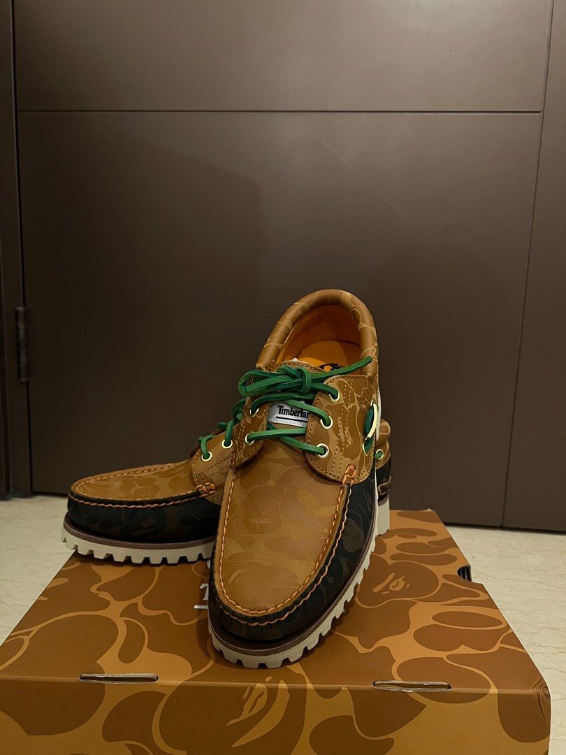 Timberland x Bape Authentic 3 Eye Lug Shoe, 男裝, 鞋, 波鞋- Carousell