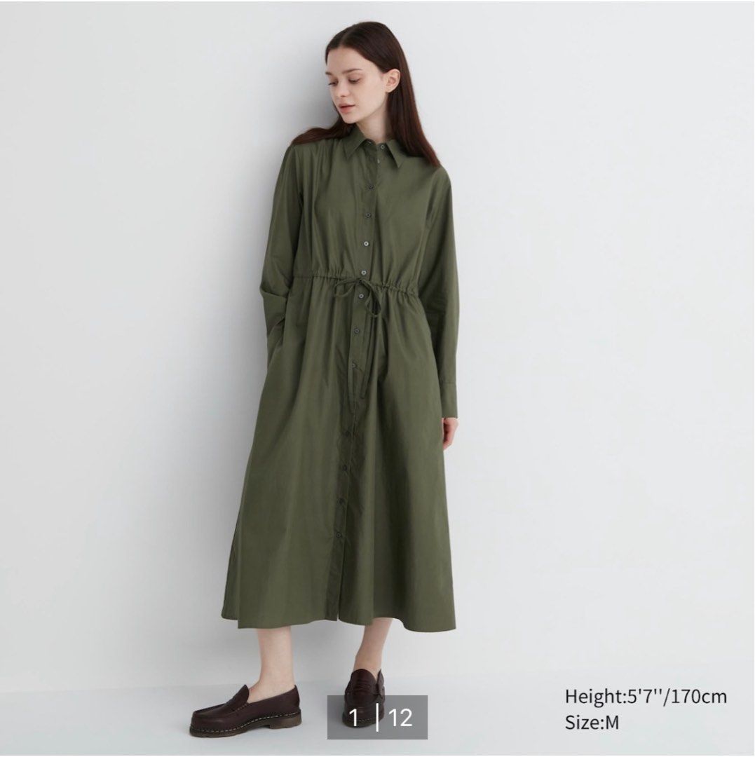 Uniqlo shirtdress hot sale