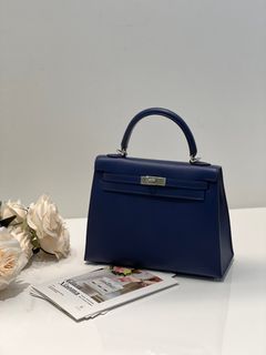 Hermes Kelly 25 Rose Azalea K25 Epsom Sellier, Luxury, Bags & Wallets on  Carousell