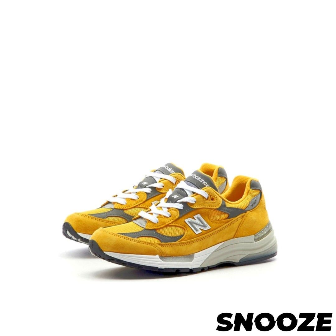 US7| NEW BALANCE 992 GOLD CREAM / YELLOW GREY, Women's