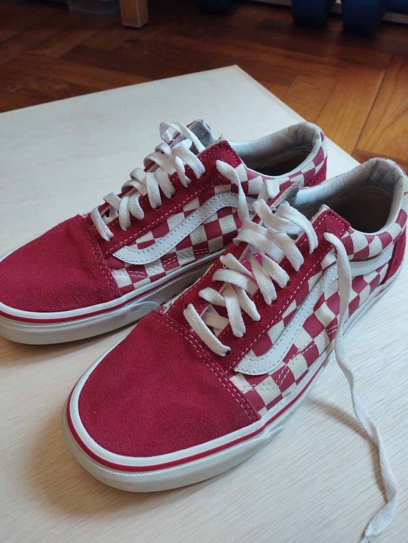 Primary check old skool red clearance