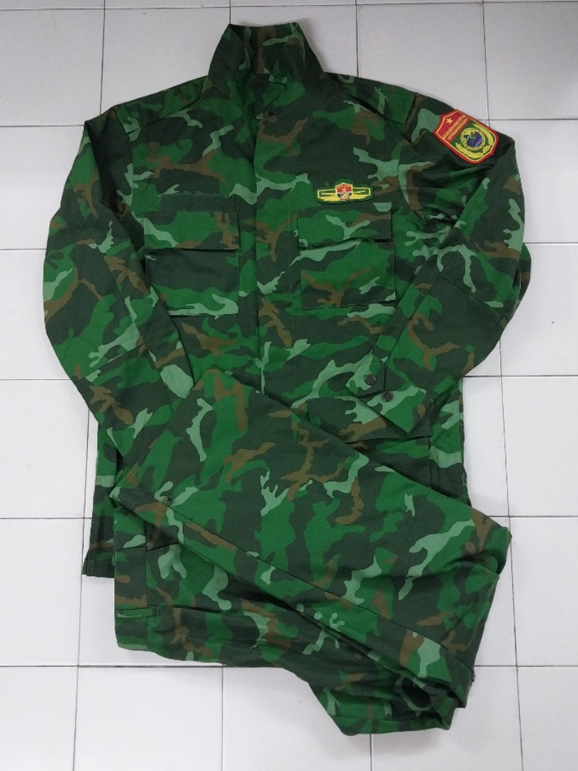 Vietnam Army K20 Border Guard Camo Uniform Set, Men's Fashion, Coats ...