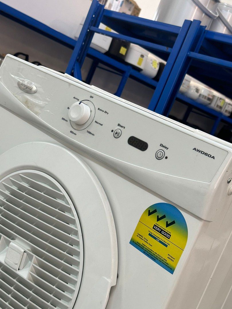 Whirlpool 6Kg Dryer AWD60A, TV & Home Appliances, Washing Machines and
