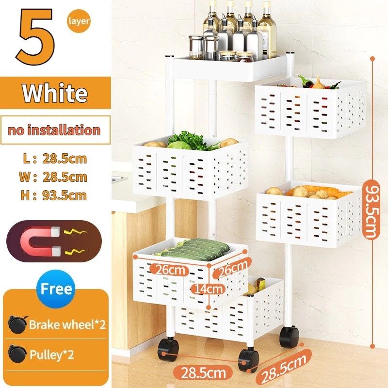 White Condiments Vegetable Racking Rack, Furniture & Home Living ...