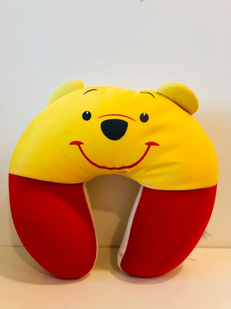 Winnie The Pooh U Shape Neck Pillow Furniture Home Living Home Decor Cushions Throws on Carousell