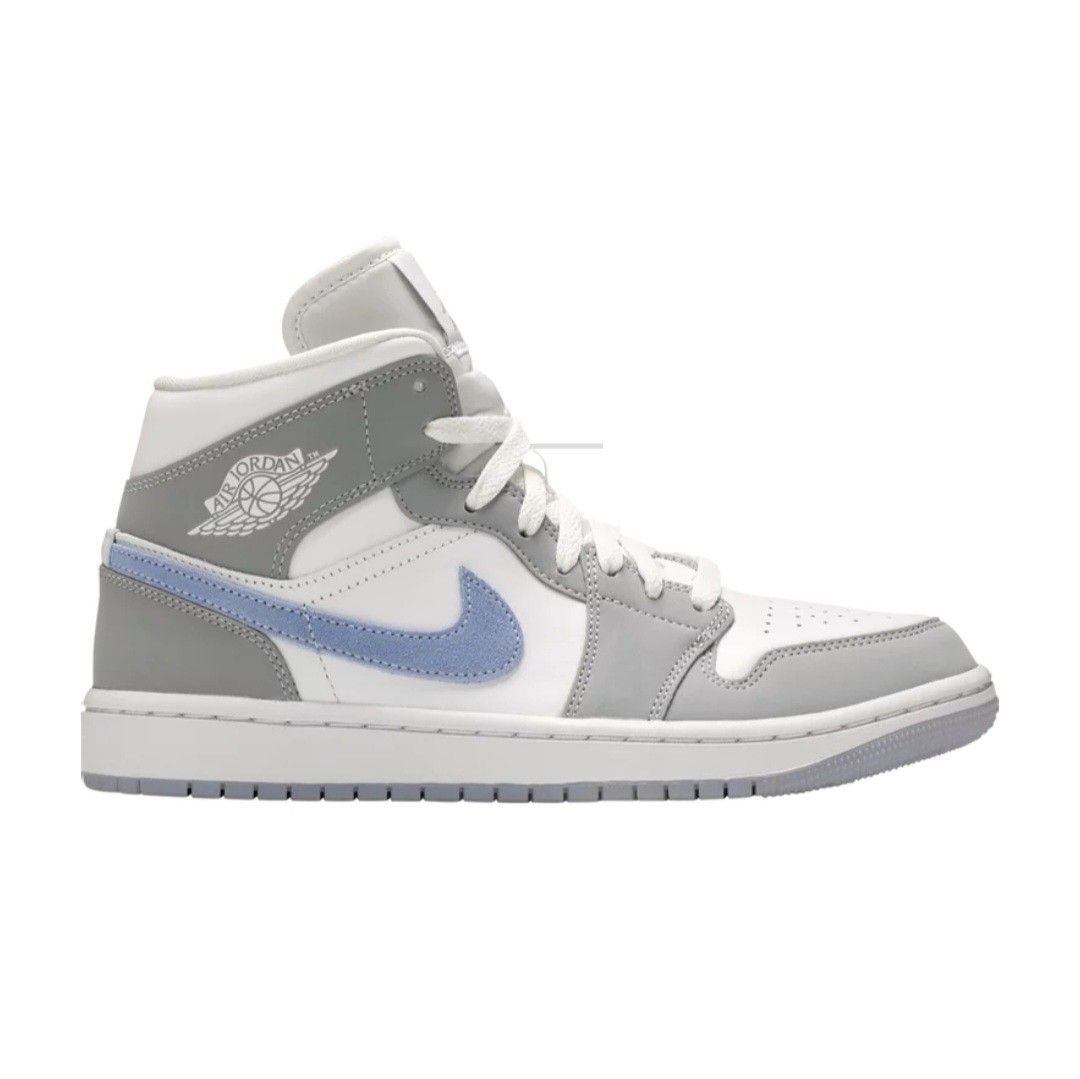 Air jordan 1 mid white black hotsell wolf grey