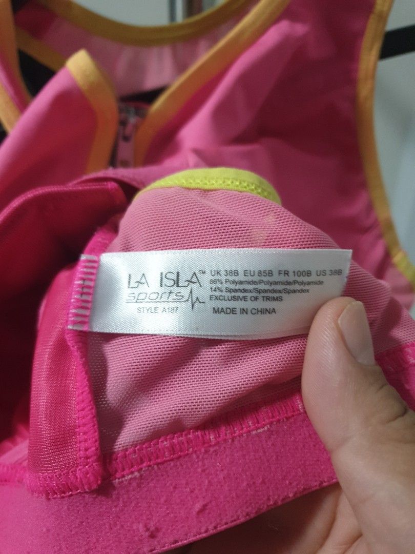 Woman La Isla pink sports bra Women s Fashion Activewear on