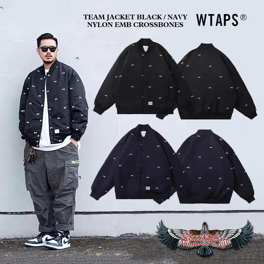 WTAPS TEAM JACKET 黒 21aw ZORN着用 クロスボーン