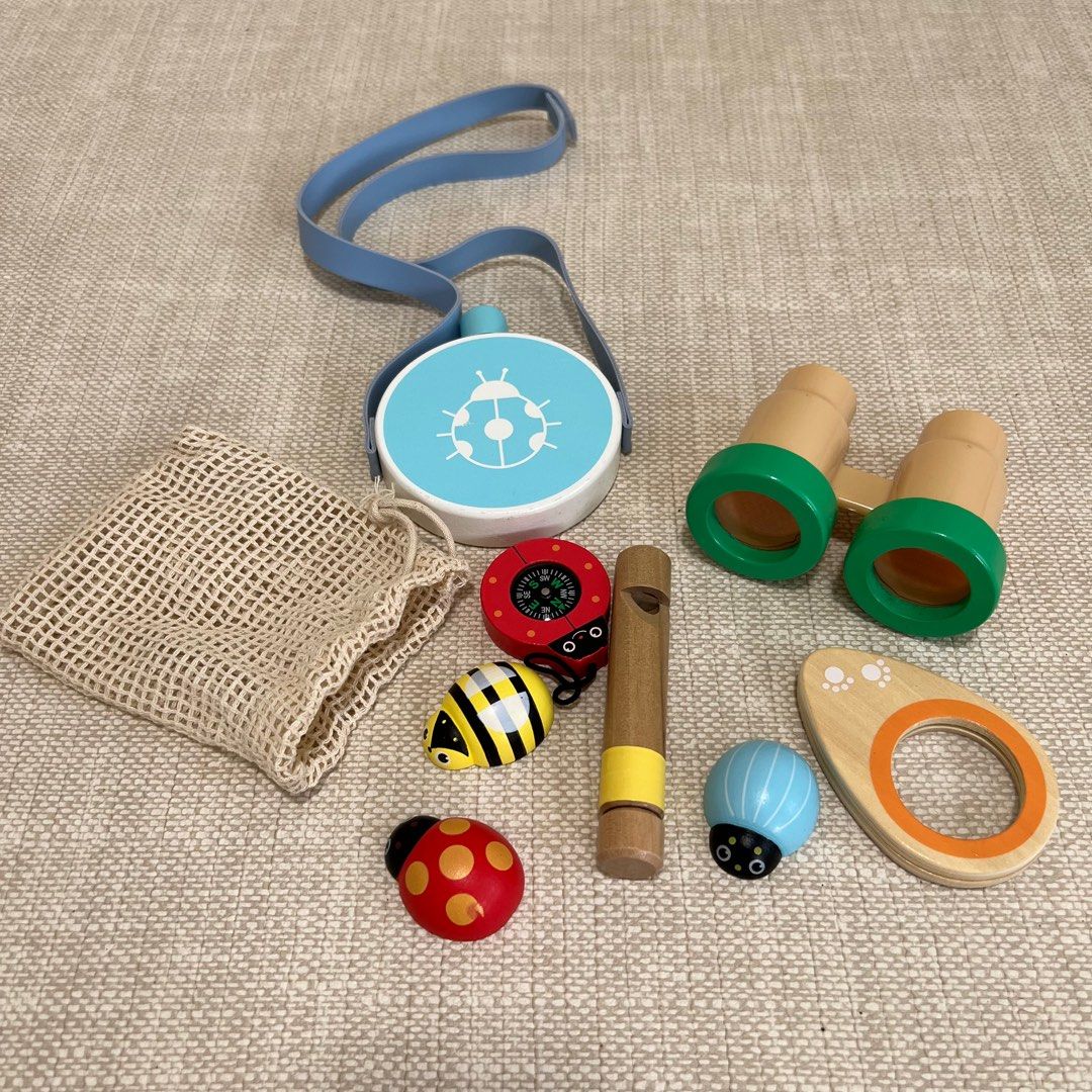 x1 Anko Kmart Wooden Adventure Set Pretend Play Nature Toy