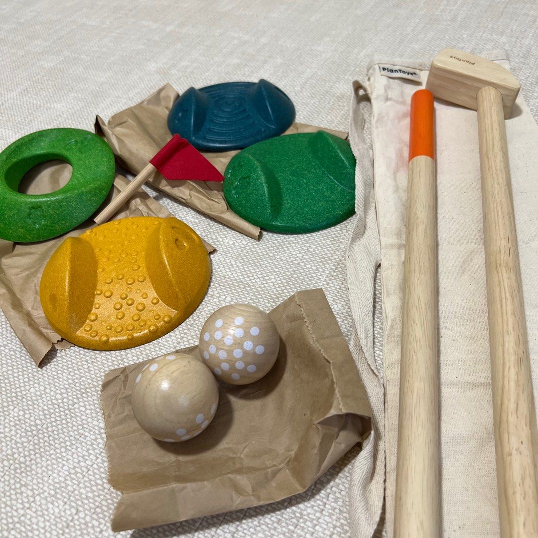 x1 PLAN TOYS Mini Golf Full Set Motor Skills, Hobbies & Toys, Toys & Games on Carousell