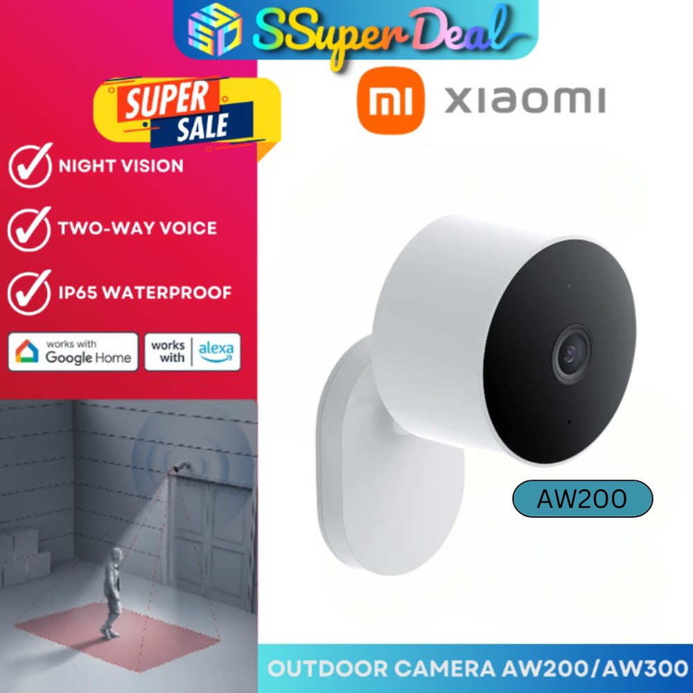 Global Version Xiaomi Outdoor Camera AW200 Smart Alexa Google Home