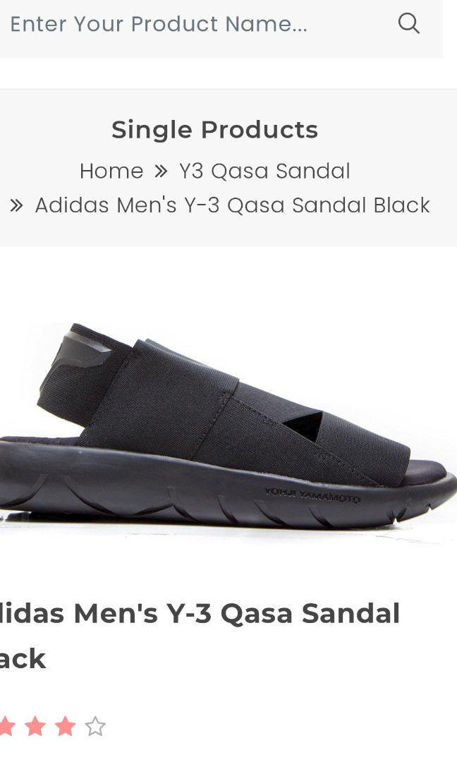 Adidas y3 qasa discount sandal