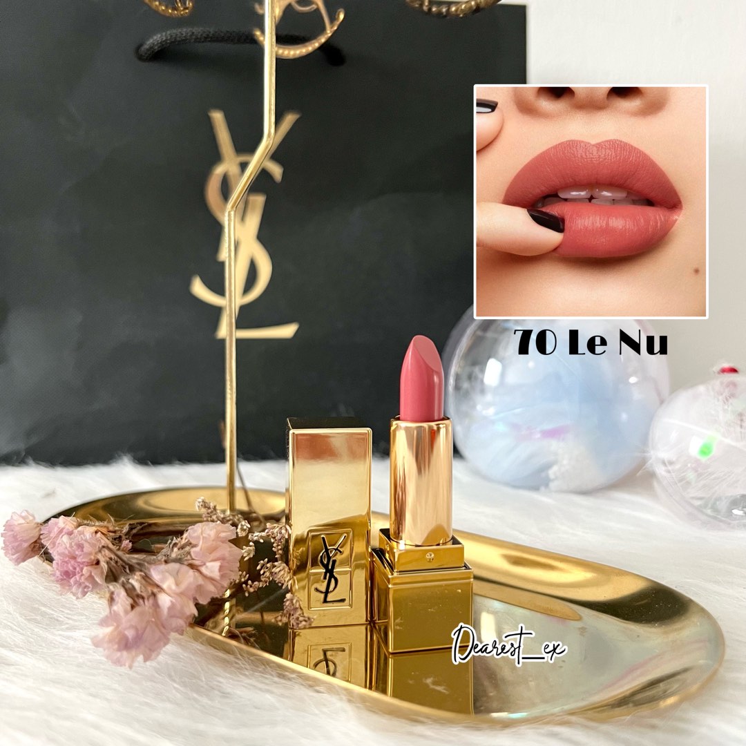 YSL Rouge Couture No.70 Le Nu 1.3g Travel Mini Lipstick Beauty Personal Care Face Makeup on Carousell