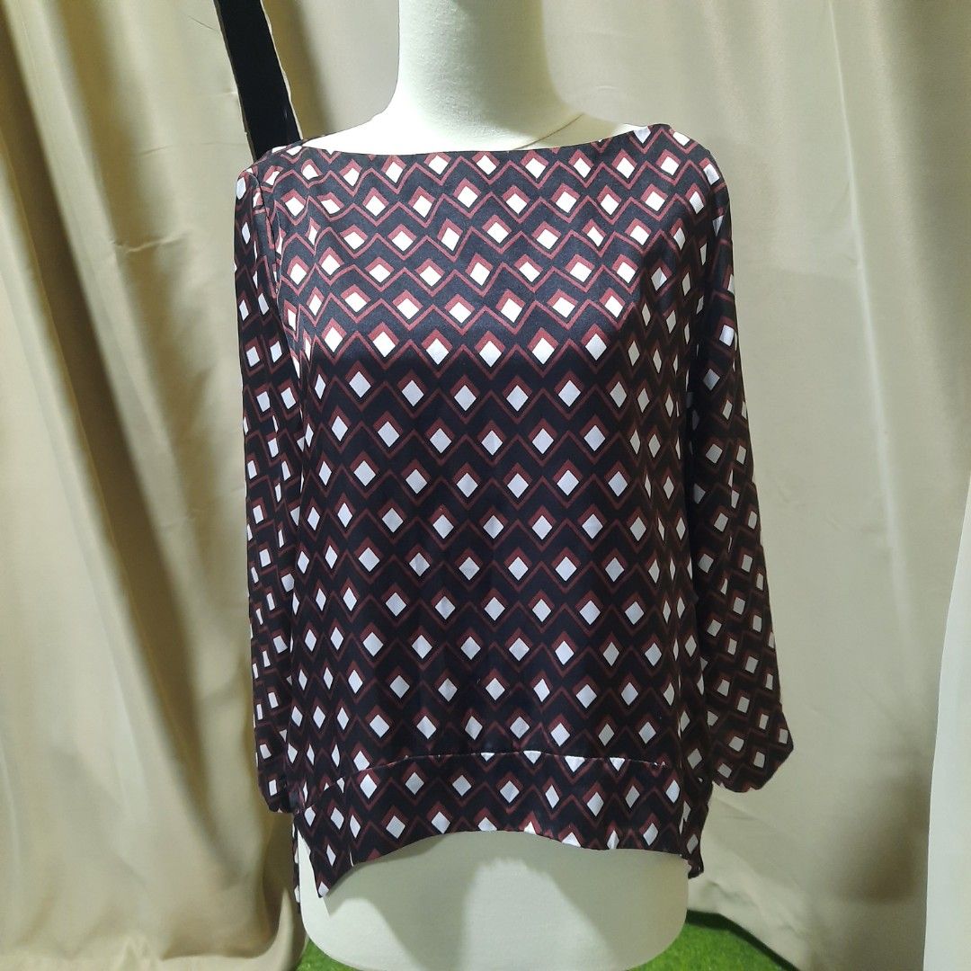 Zara Polka dot blouse, Women's Fashion, Tops, Blouses on Carousell