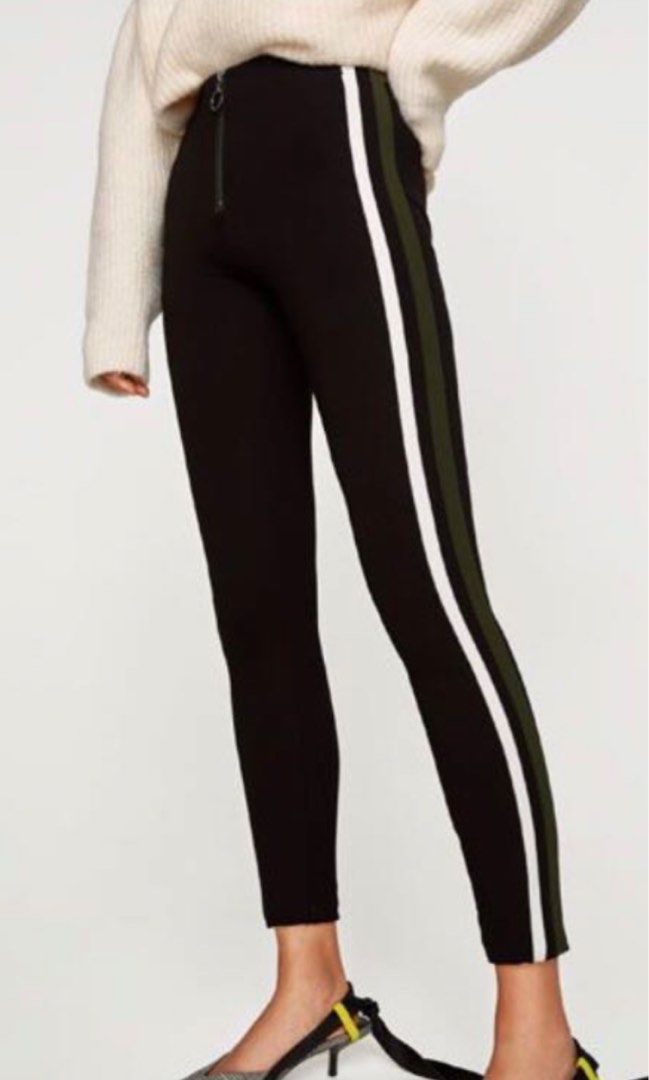 Zara thick high waist legging, Women's Fashion, Bottoms, Jeans & Leggings  on Carousell