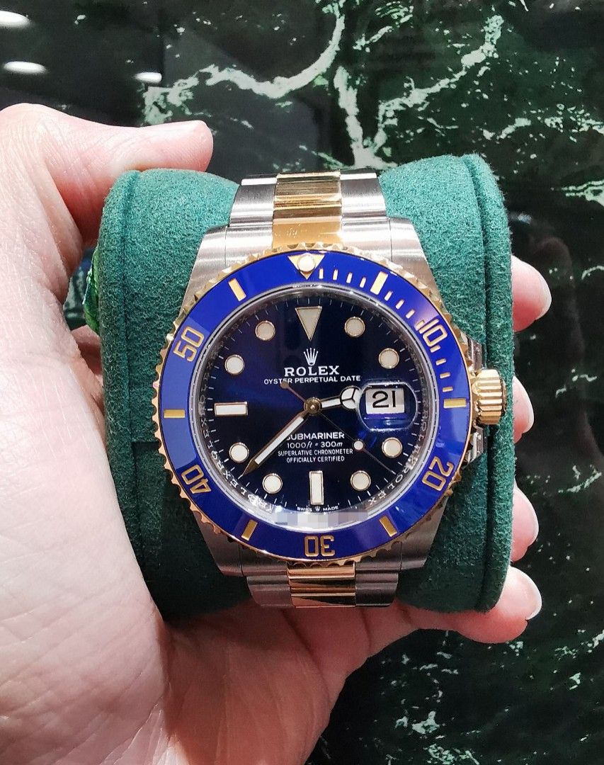 Rolex Submariner Date 41mm Blue Dial Two Tone 126613LB Unworn 2023