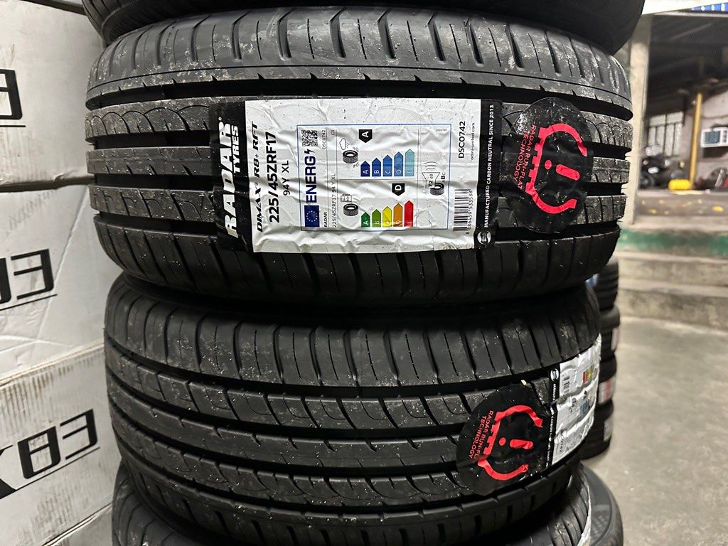 225-45-r17 Radar Runflat Dimax R8+ Brandnew tire, Car Parts ...