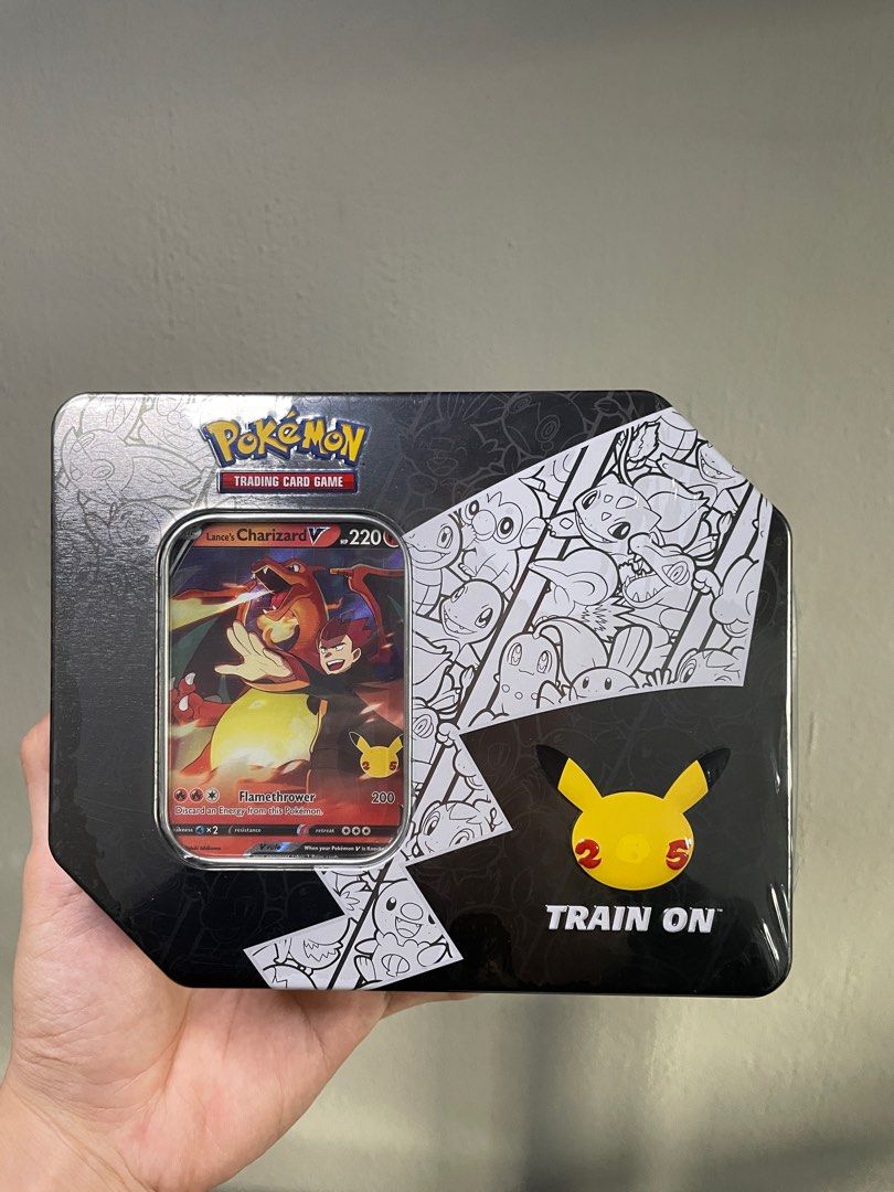 Pokémon TCG 25th Anniversary Celebrations Tin Lances Charizard V - US