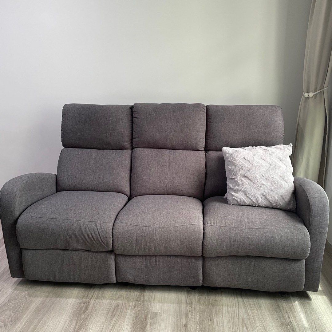 Vhive Hudson 3 Seater Recliner Sofa, Furniture & Home Living, Furniture